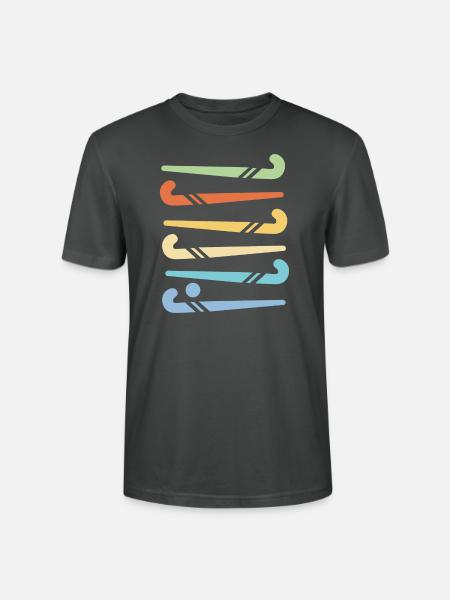 Hockeyschläger - Stanley/Stella Unisex Bio-T-Shirt CRAFTER - Anthrazit
