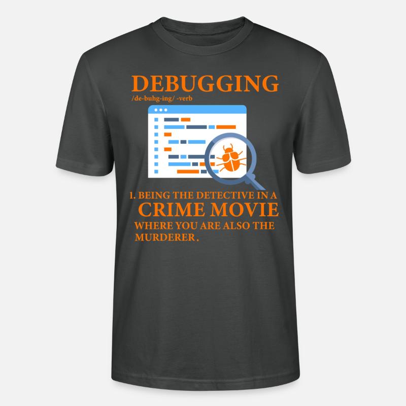 Debuggen - Stanley/Stella Unisex Bio-T-Shirt CRAFTER - Anthrazit