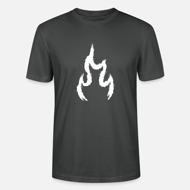 Feuer Symbol Geschenk - Stanley/Stella Unisex Bio-T-Shirt CRAFTER - Anthrazit