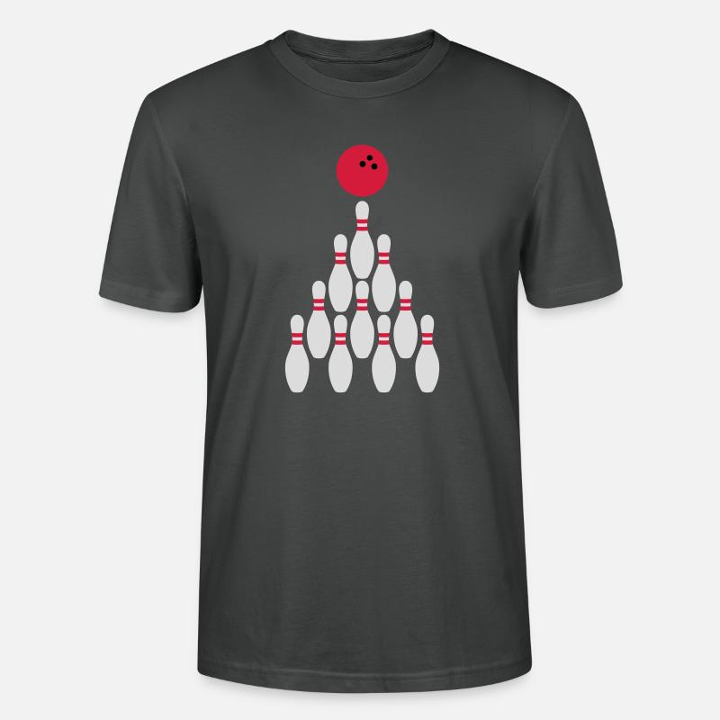Bowling Kegeln Conception de boules - T-shirt bio CRAFTER Stanley Stella Unisexe - charbon