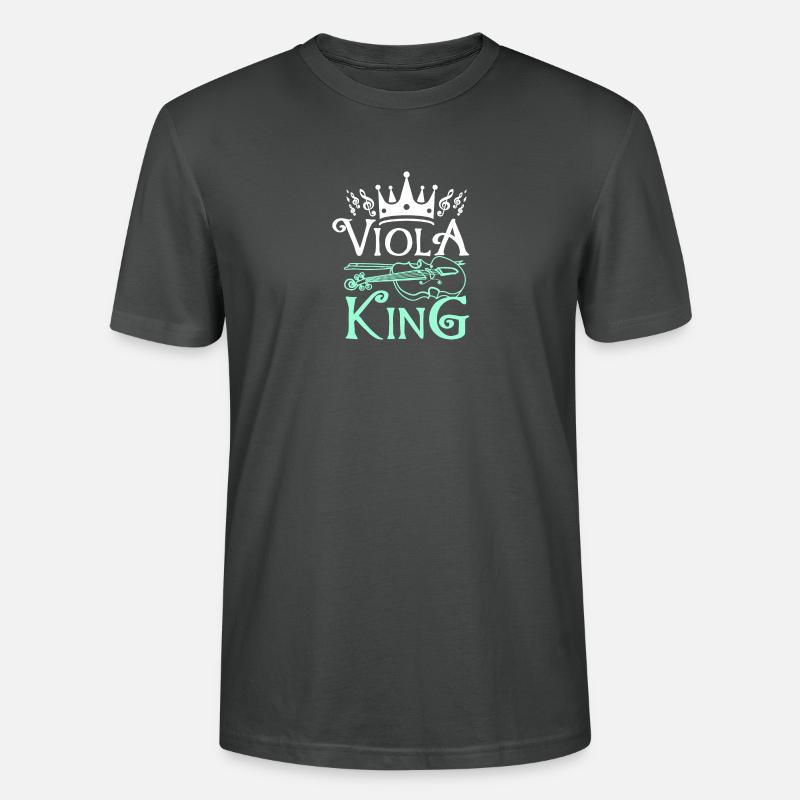 Boy Viola King - Stanley/Stella Unisex Bio-T-Shirt CRAFTER - Anthrazit
