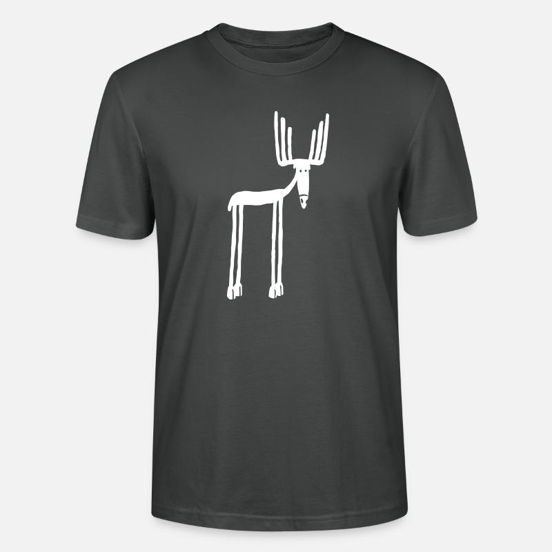 moose - T-shirt bio CRAFTER Stanley Stella Unisexe - charbon