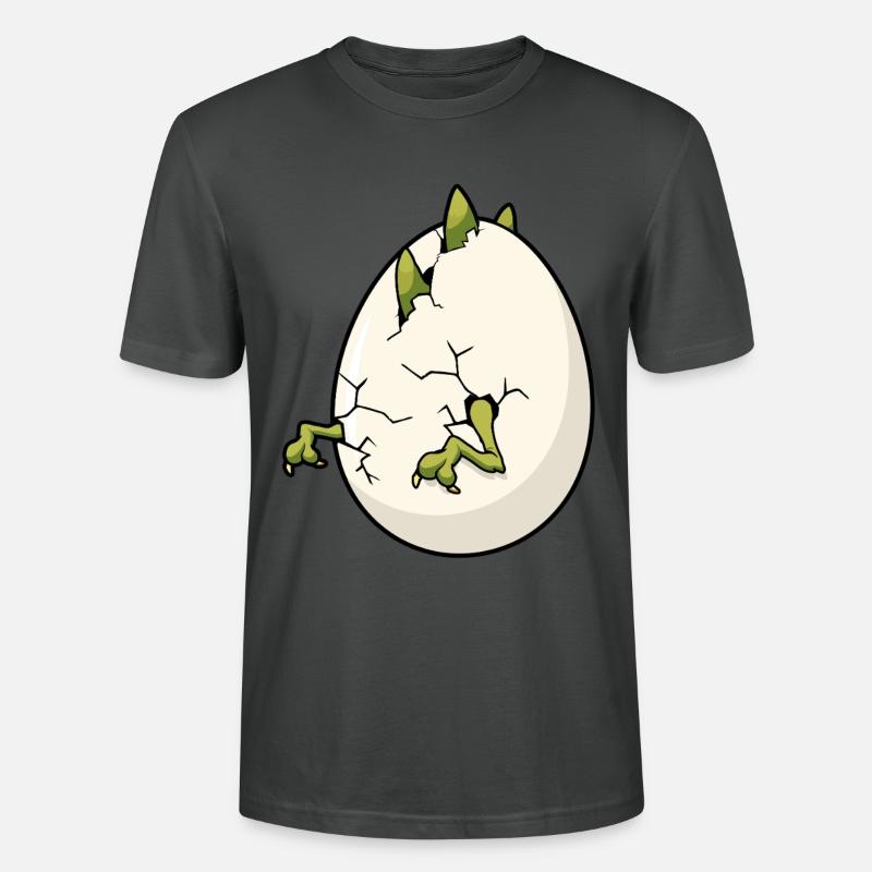 Ostern mit gebrochener Eiblüte - Stanley/Stella Unisex Bio-T-Shirt CRAFTER - Anthrazit