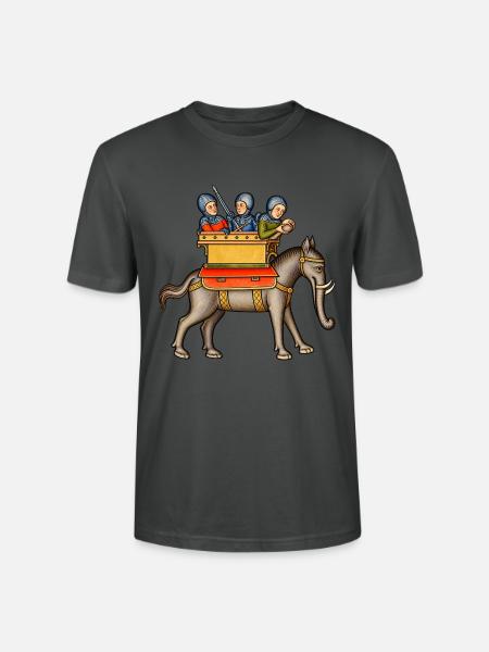 Eleazar Makkabäus und der Kriegselefant - Stanley/Stella Unisex Bio-T-Shirt CRAFTER - Anthrazit