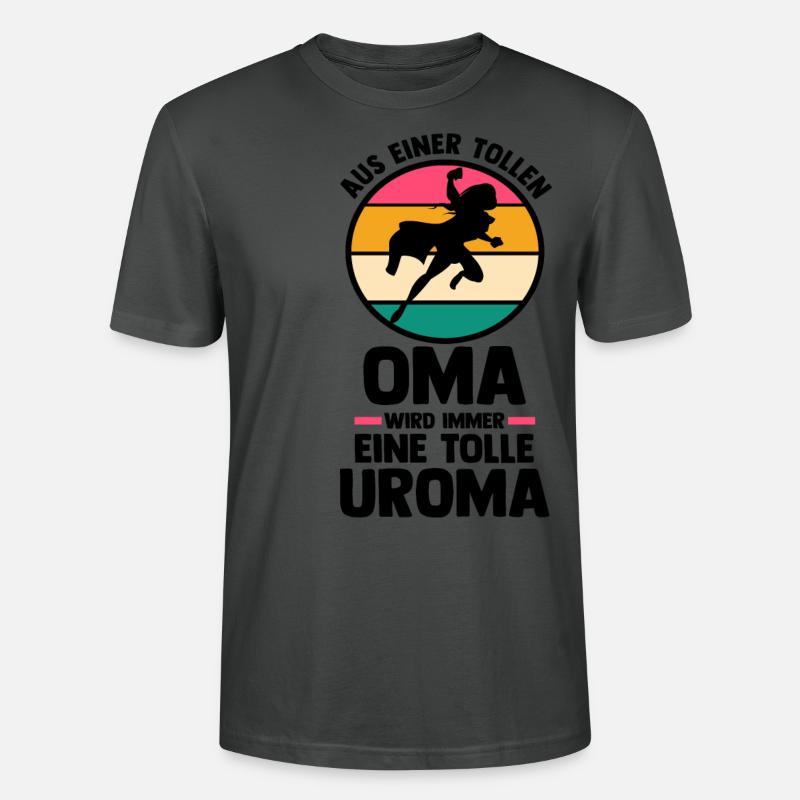 Mutter Mama Großmutter Oma - Stanley/Stella Unisex Bio-T-Shirt CRAFTER - Anthrazit