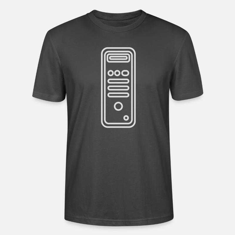 Logo Enclosure Computer Tower - Stanley/Stella CRAFTER Unisex Organic T-Shirt - anthracite