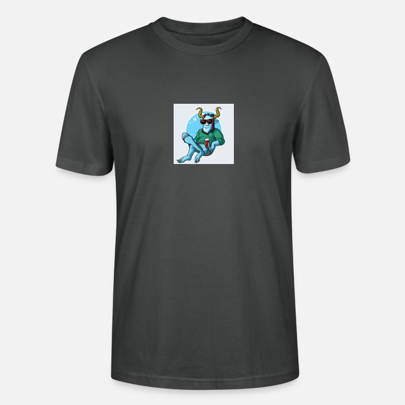 Krampus Percht Devil 2303 - Stanley/Stella CRAFTER Unisex Organic T-Shirt - anthracite