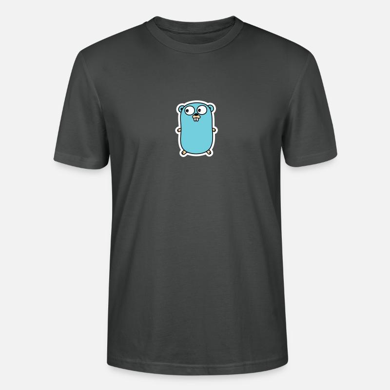 Go Gopher - Stanley/Stella Unisex Bio-T-Shirt CRAFTER - Anthrazit