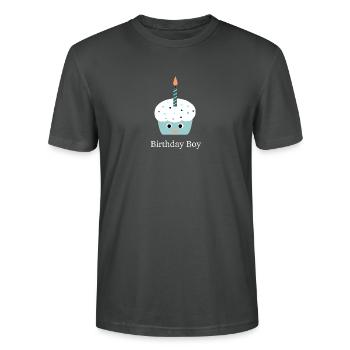 birthday Boy - T-shirt bio CRAFTER Stanley Stella Unisexe - charbon - Devant - Alina (178cm) & Michal (187cm)