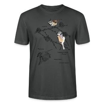 Seins à crête - T-shirt bio CRAFTER Stanley Stella Unisexe - charbon - Devant - Alina (178cm) & Michal (187cm)