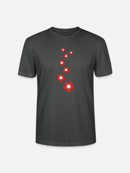 kirschblüten - Stanley/Stella Unisex Bio-T-Shirt CRAFTER - Anthrazit