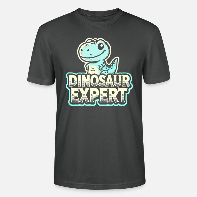 Dinosaurier-Experte - Stanley/Stella Unisex Bio-T-Shirt CRAFTER - Anthrazit