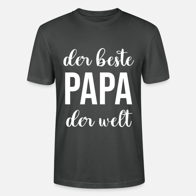Bester Papa - Stanley/Stella Unisex Bio-T-Shirt CRAFTER - Anthrazit
