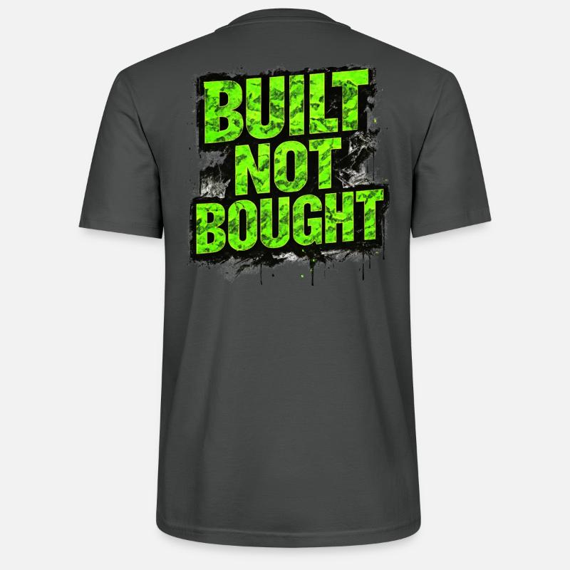 Built Not Bought Auto Tuning Statement - Stanley/Stella Unisex Bio-T-Shirt CRAFTER - Anthrazit