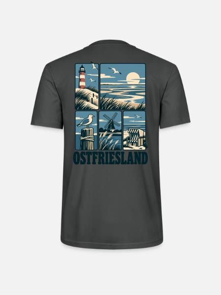 Ostfriesland North Sea Coast - Stanley/Stella Unisex Bio-T-Shirt CRAFTER - Anthrazit