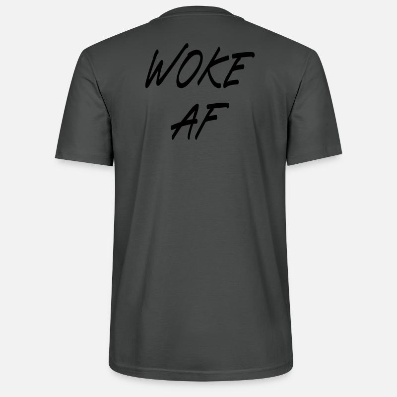 Woke AF - Stanley/Stella Unisex Bio-T-Shirt CRAFTER - Anthrazit