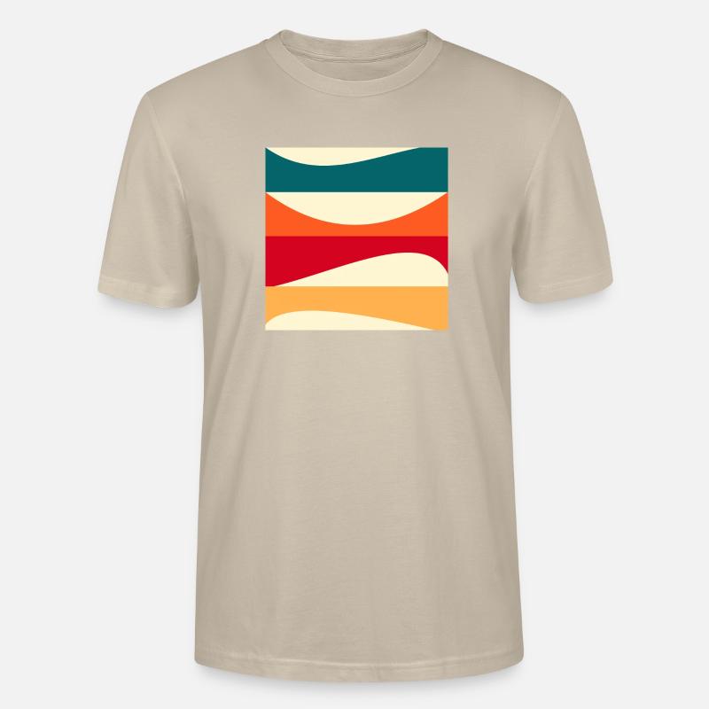 Constructivism - MODERN ART - BACKGROUND - Stanley/Stella CRAFTER Unisex Organic T-Shirt - beige