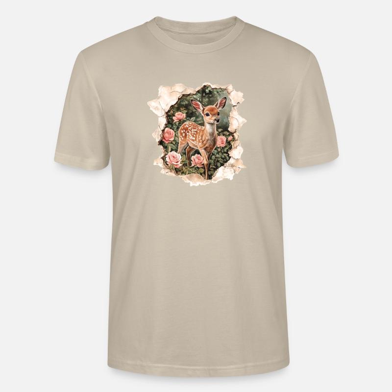 Reh Rehkitz - Stanley/Stella Unisex Bio-T-Shirt CRAFTER - Beige
