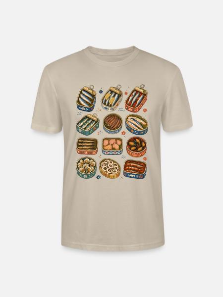 Fischkonserven | Sardinen & Meeresküche - Stanley/Stella Unisex Bio-T-Shirt CRAFTER - Beige