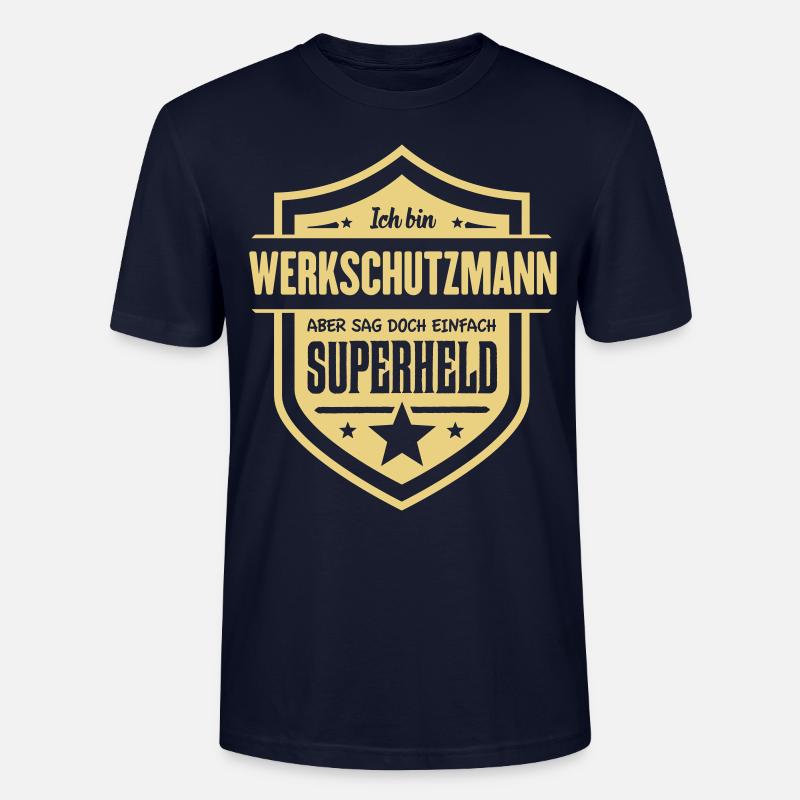 Super Werkschutzmann - Stanley/Stella Unisex Bio-T-Shirt CRAFTER - Navy