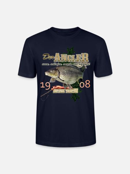 der Angler - Stanley/Stella Unisex Bio-T-Shirt CRAFTER - Navy
