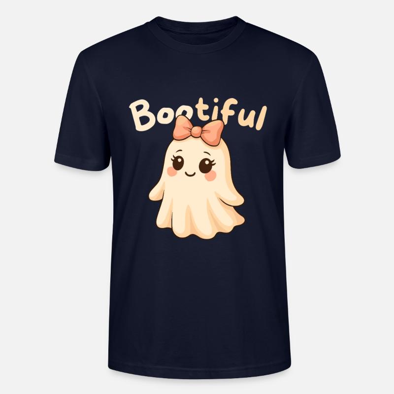 Bootiful süßer Geist mit Schleife - Stanley/Stella Unisex Bio-T-Shirt CRAFTER - Navy