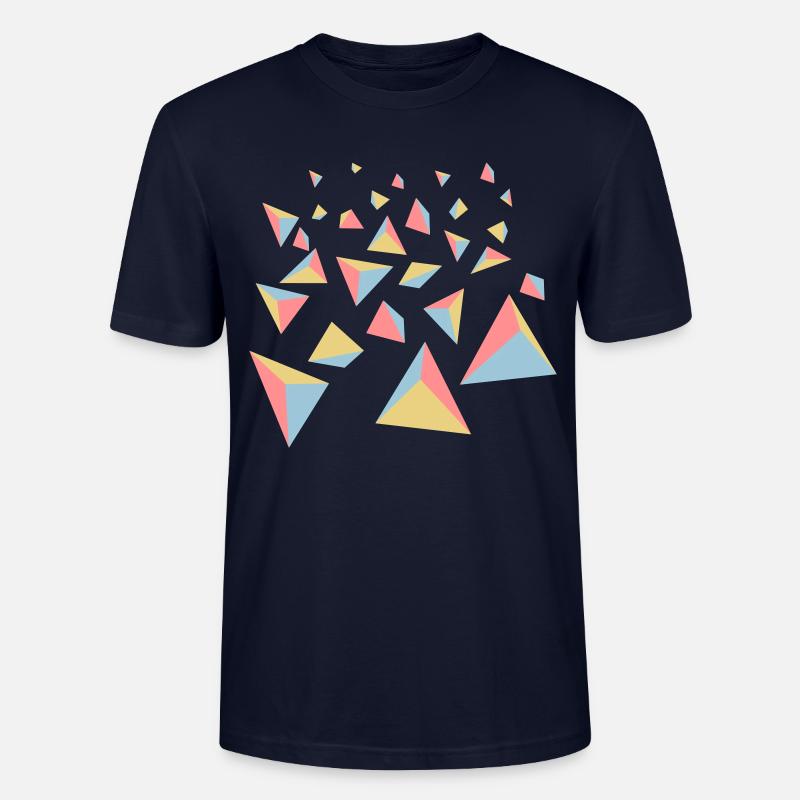 pyramids - Stanley/Stella Unisex Bio-T-Shirt CRAFTER - Navy