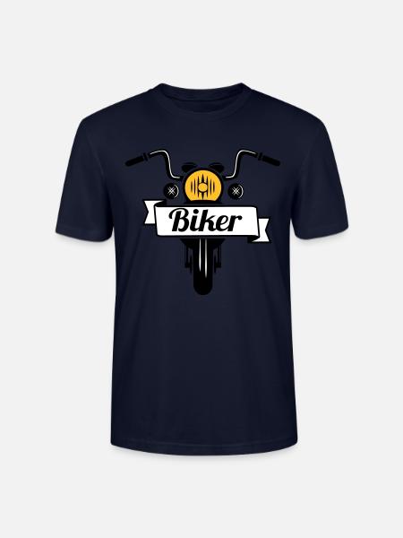 Biker - Stanley/Stella Unisex Bio-T-Shirt CRAFTER - Navy