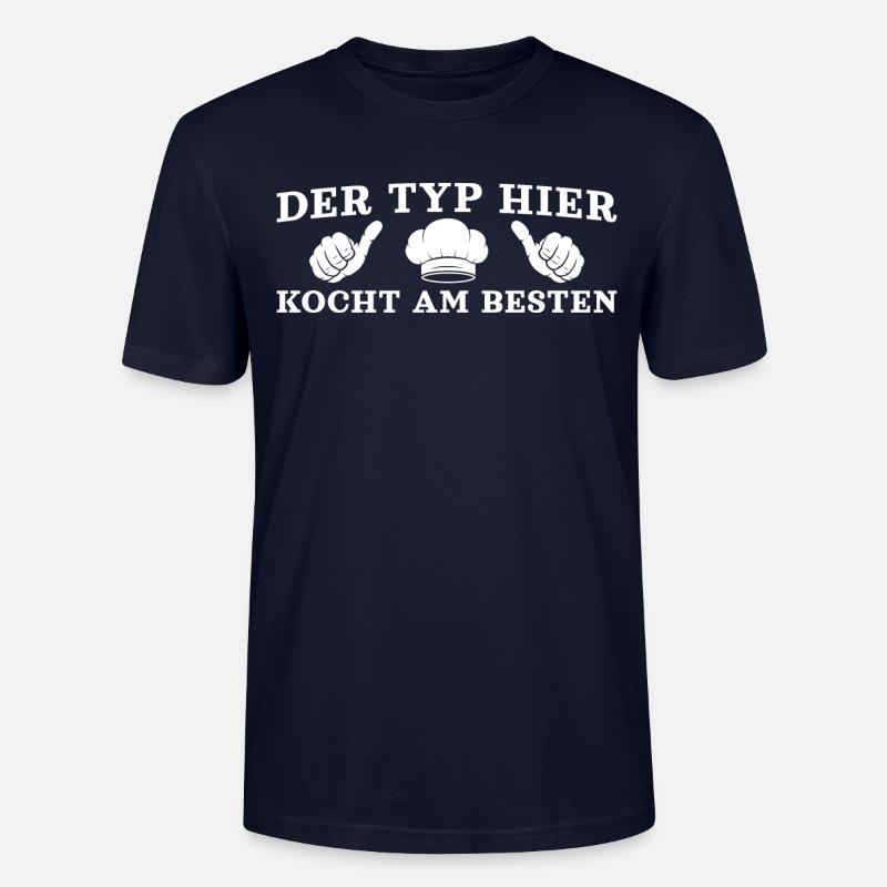 Hobbykoch Bester Koch Geschenkidee - Stanley/Stella Unisex Bio-T-Shirt CRAFTER - Navy