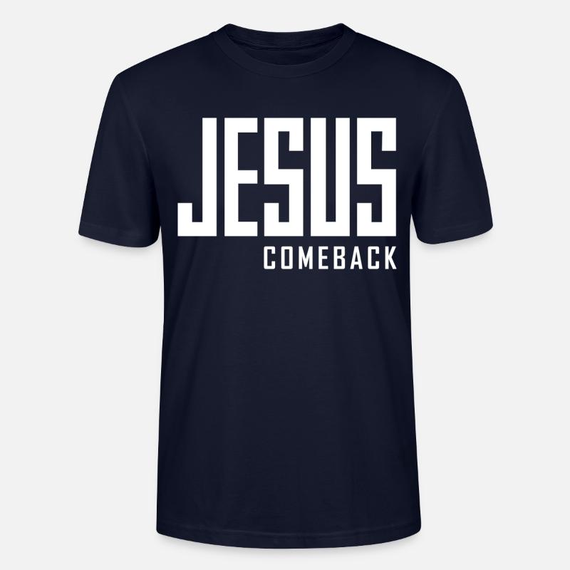 Jesus Comeback – Dein Glaubens-Statement! - Stanley/Stella Unisex Bio-T-Shirt CRAFTER - Navy