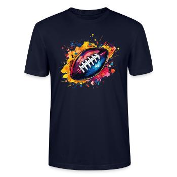 Voetbal - Stanley/Stella Uniseks bio-T-shirt CRAFTER - marine - Voor - Alina (178cm) & Michal (187cm)
