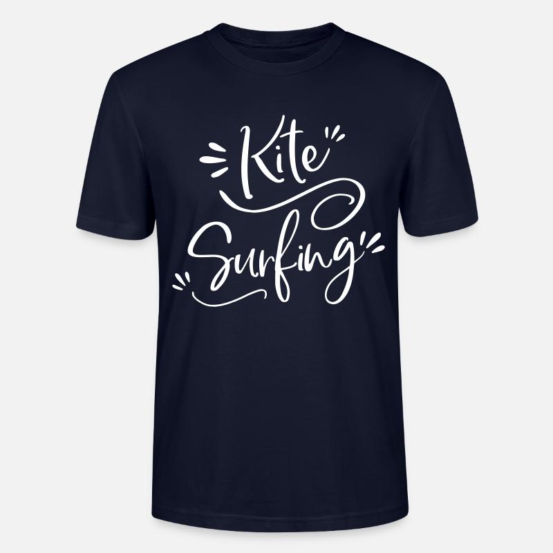 kitesurfing Kitesurfer Geschenk - Stanley/Stella Unisex Bio-T-Shirt CRAFTER - Navy