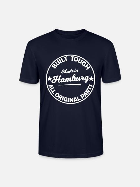 Hamburg Original Parts Stamp - Stanley/Stella Unisex Bio-T-Shirt CRAFTER - Navy