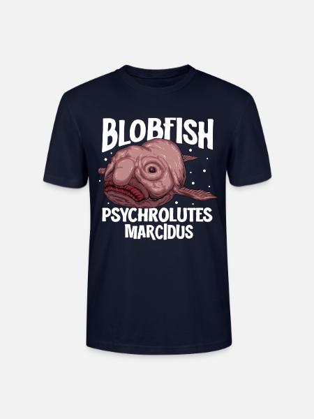 Tiefsee Monster - Blobfisch - Stanley/Stella Unisex Bio-T-Shirt CRAFTER - Navy