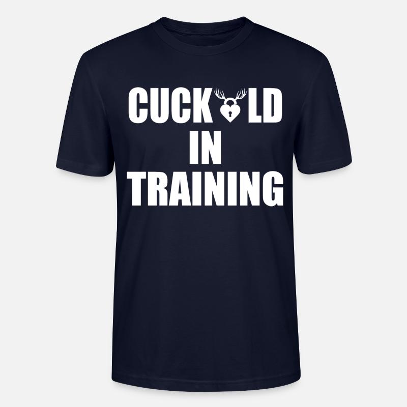 cuckold in training - Stanley/Stella Unisex Bio-T-Shirt CRAFTER - Navy