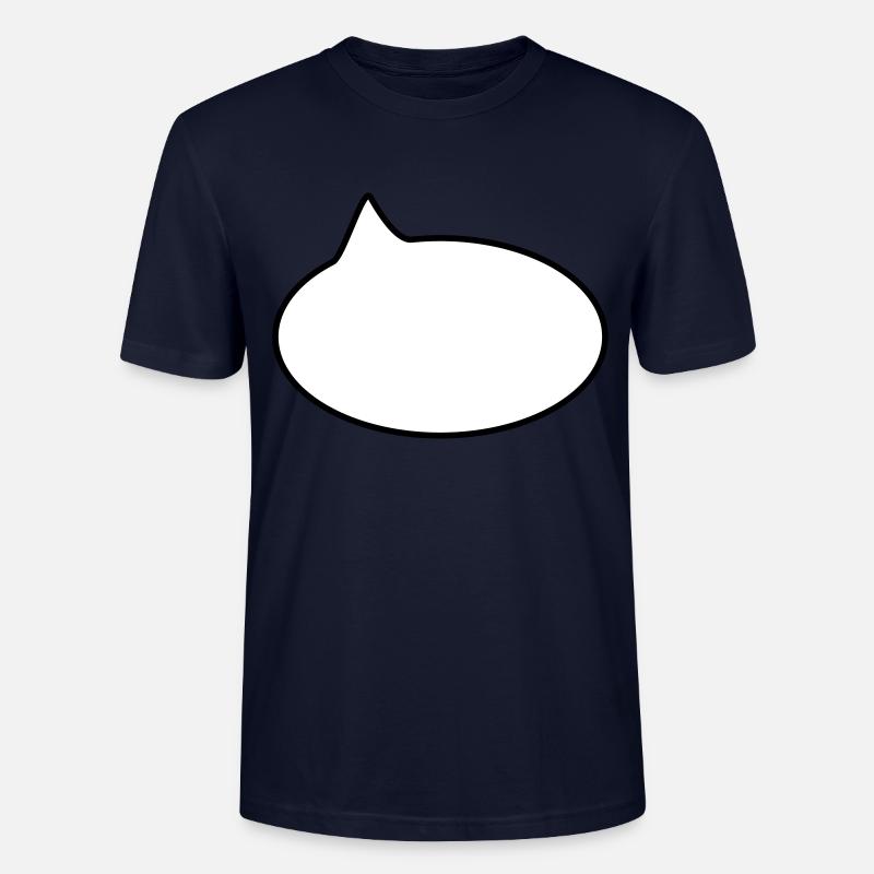 Ballon / / dessin animé / / dire / / déclaration - T-shirt bio CRAFTER Stanley Stella Unisexe - marine