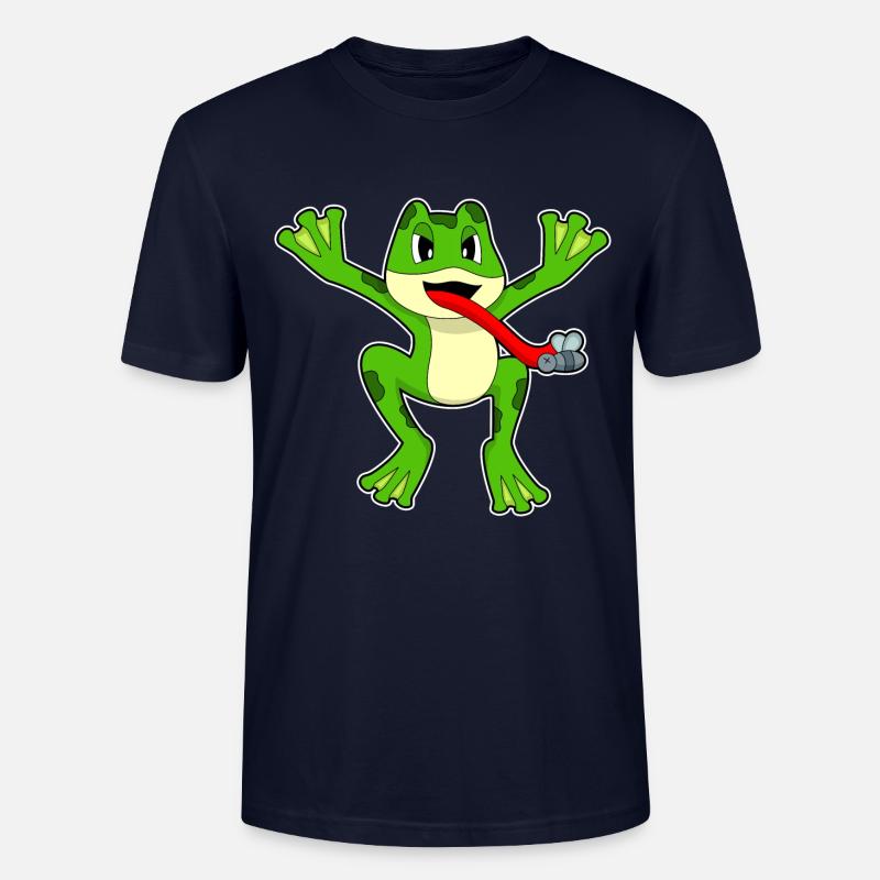 Frosch Fliege - Stanley/Stella Unisex Bio-T-Shirt CRAFTER - Navy