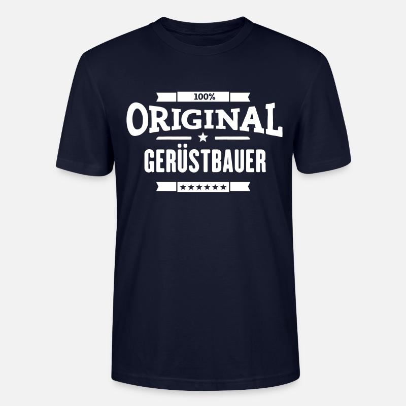 100% Gerüstbauer - Stanley/Stella Unisex Bio-T-Shirt CRAFTER - Navy