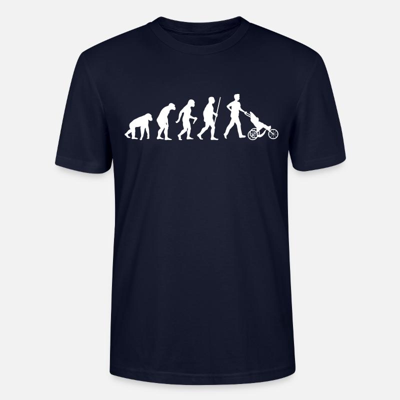 L'évolution du père - T-shirt bio CRAFTER Stanley Stella Unisexe - marine