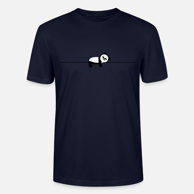schlafender Panda - Stanley/Stella Unisex Bio-T-Shirt CRAFTER - Navy
