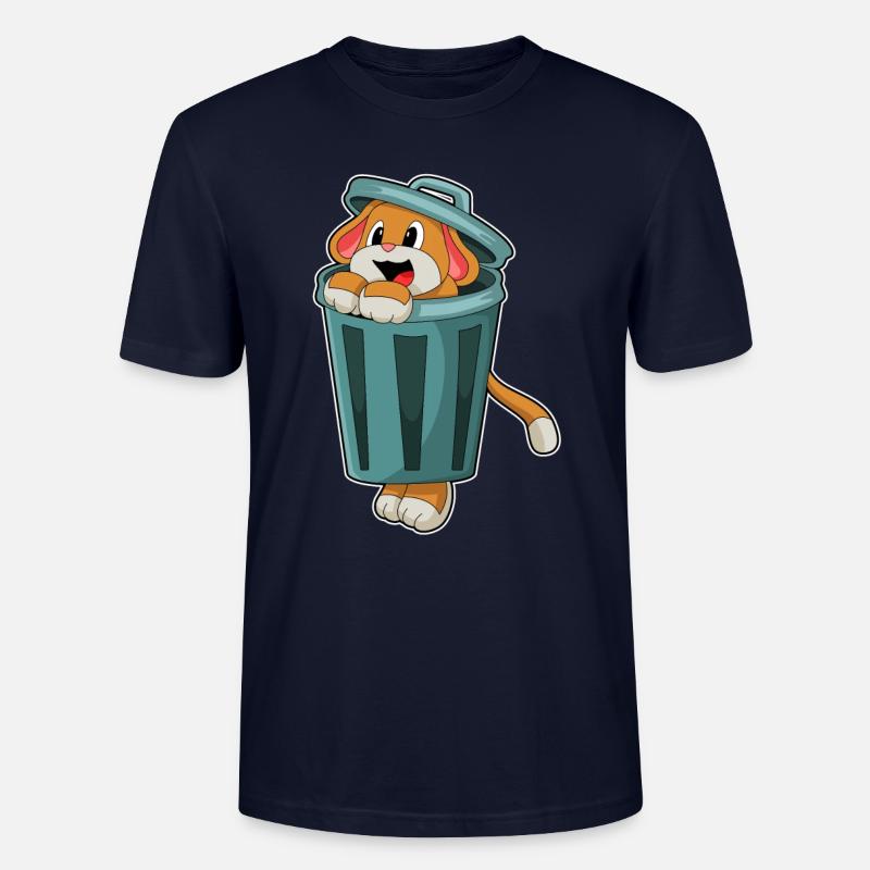 Hund mit Mülleimer - Stanley/Stella Unisex Bio-T-Shirt CRAFTER - Navy