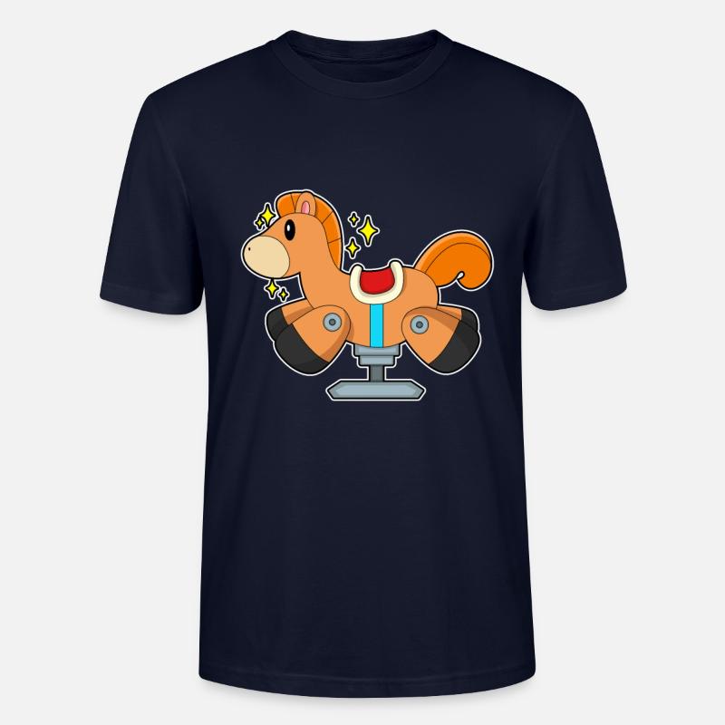 Cheval à bascule - T-shirt bio CRAFTER Stanley Stella Unisexe - marine