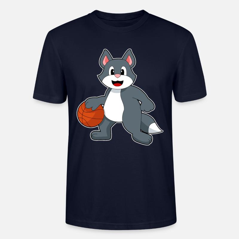 Chat Basketteur Basketteur - T-shirt bio CRAFTER Stanley Stella Unisexe - marine