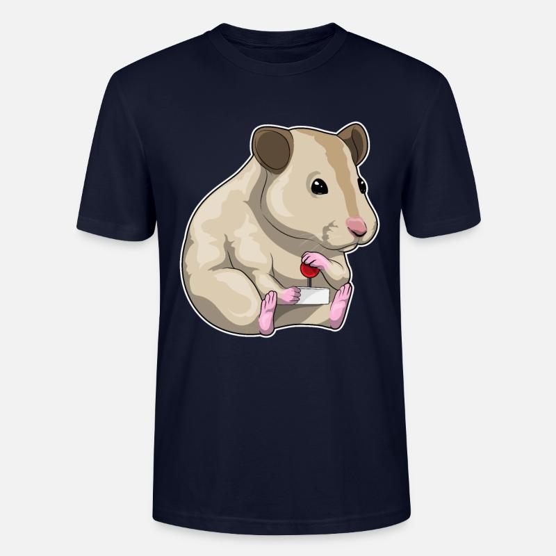 Hamster Gamer Controller - Stanley/Stella Unisex Bio-T-Shirt CRAFTER - Navy