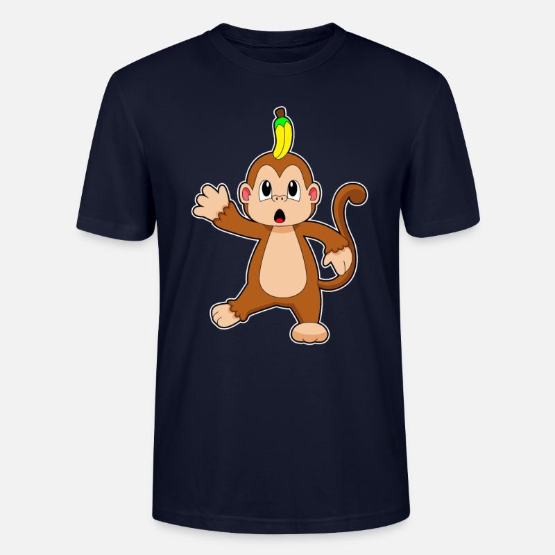 Monkey Banane Équilibrage - T-shirt bio CRAFTER Stanley Stella Unisexe - marine