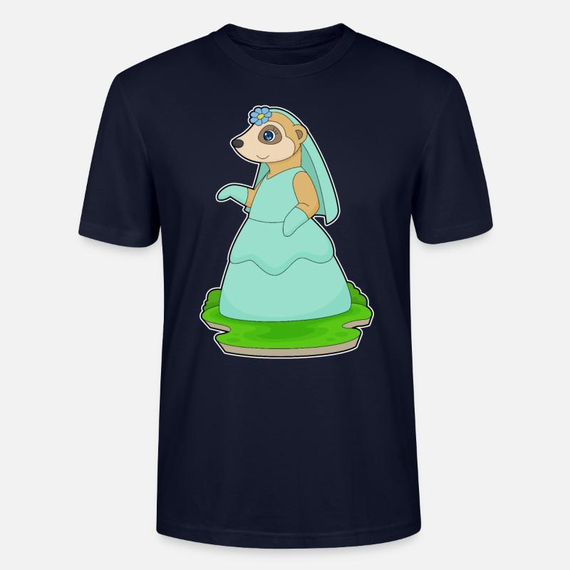 Suricate Voile de mariée Mariage - T-shirt bio CRAFTER Stanley Stella Unisexe - marine