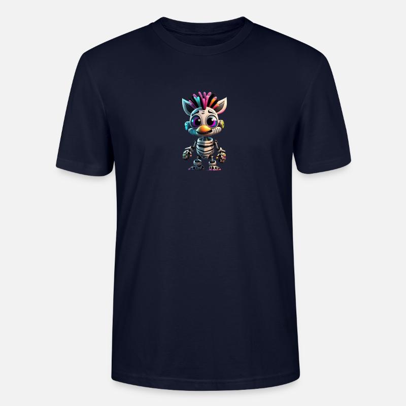 Zebra Roboter - Stanley/Stella Unisex Bio-T-Shirt CRAFTER - Navy