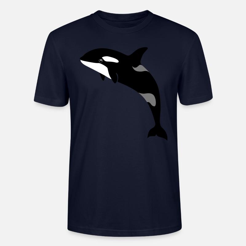 jumping Orca - Stanley/Stella Unisex Bio-T-Shirt CRAFTER - Navy