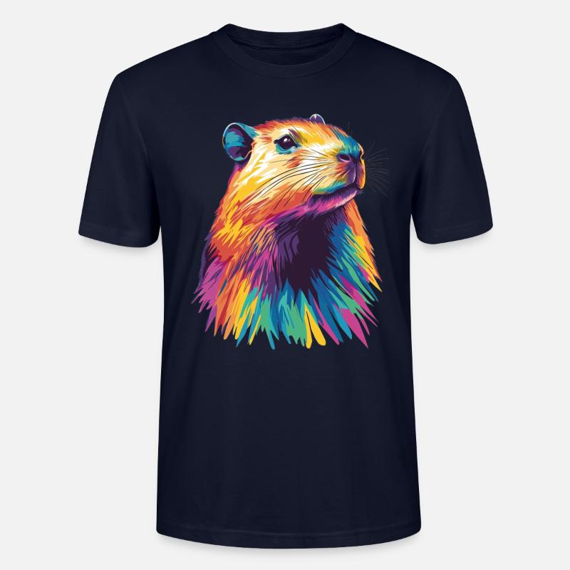 Capybara - Stanley/Stella Unisex Bio-T-Shirt CRAFTER - Navy