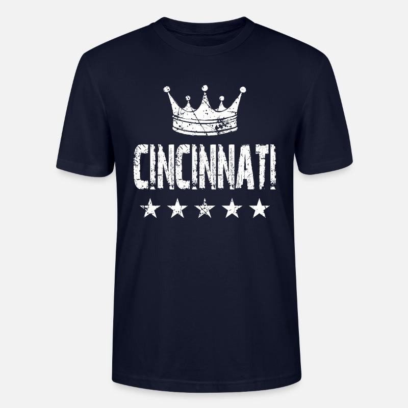 Cincinnati Krone Sterne - Stanley/Stella Unisex Bio-T-Shirt CRAFTER - Navy